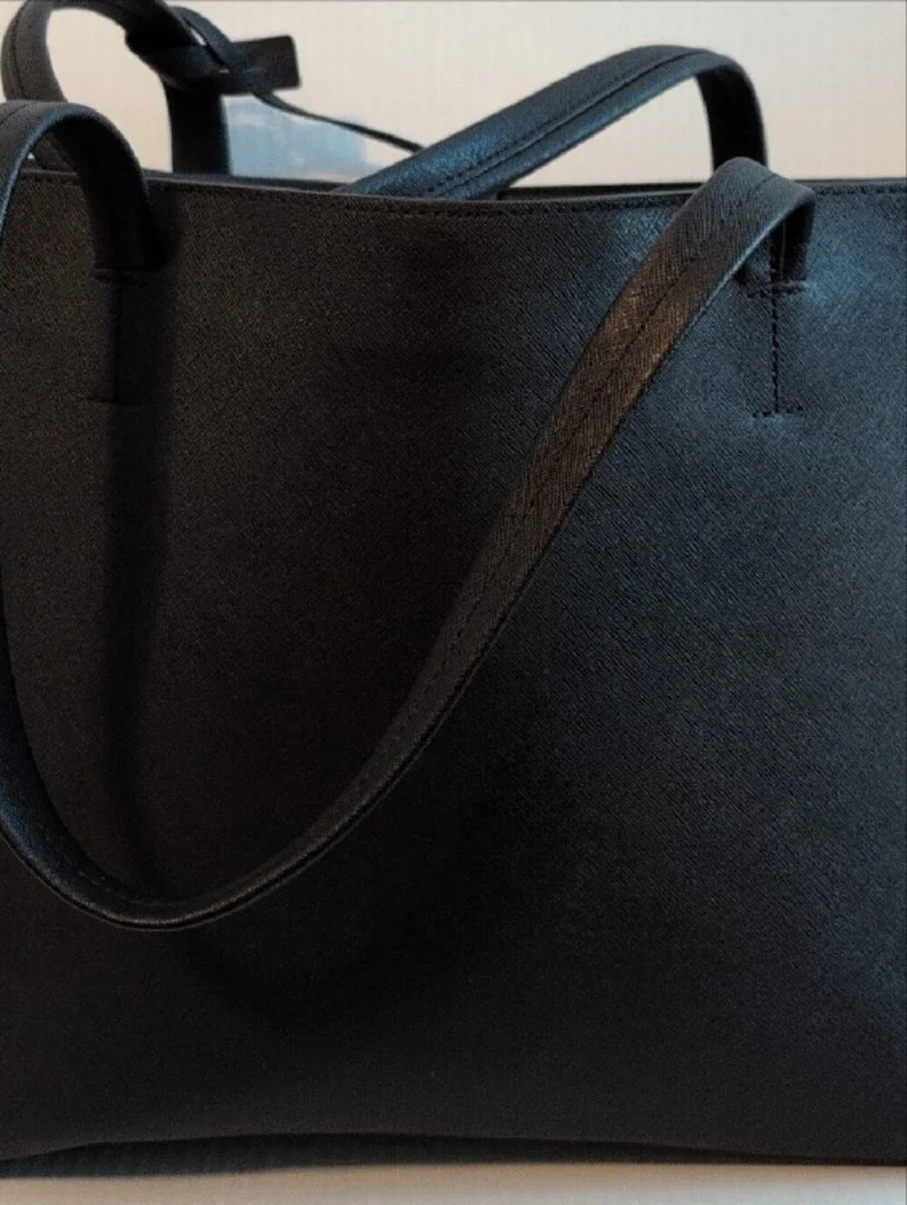 Vince Camuto Black Tote with Gold Hardware